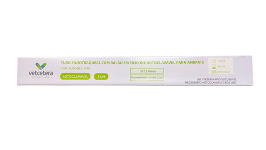 Tubo endotraqueal siliconado 12mm com balão -  De R$ 690,00 por R$ 547,95